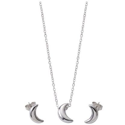 Immagine di BLINK PAROURE MOON Orecchini + CollanaSilver  Stainless Steel 304
