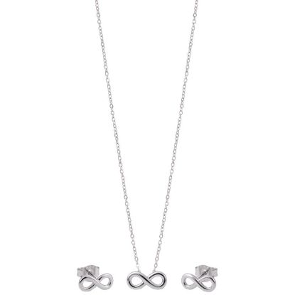 Immagine di BLINK PAROURE ENDLESS Orecchini + Collana Silver  Stainless Steel 304