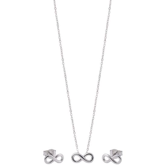 Picture of BLINK PAROURE ENDLESS Orecchini + Collana Silver  Stainless Steel 304