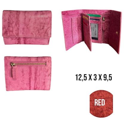 Immagine di PORTAFOGLIO DONNA RED 1pz VERA PELLE