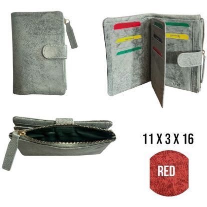 Immagine di PORTAFOGLIO DONNA RED 1pz VERA PELLE