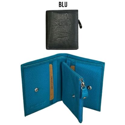 Immagine di PORTAFOGLIO DONNA NAVY 1pz VERA PELLE