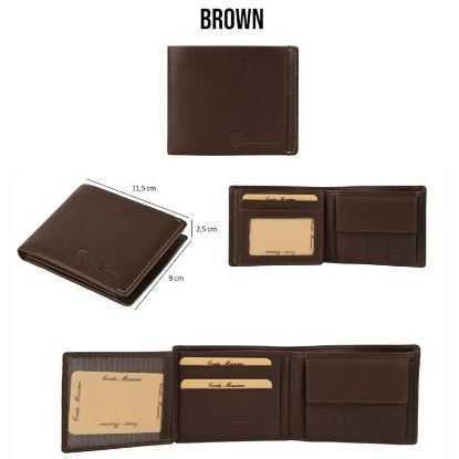 Immagine di PORTAFOGLIO UOMO CONTE MASSIMO BROWN 1pz VERA PELLE