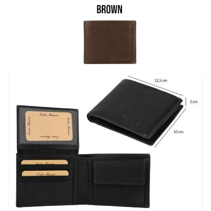 Immagine di PORTAFOGLIO UOMO CONTE MASSIMO BROWN 1pz VERA PELLE