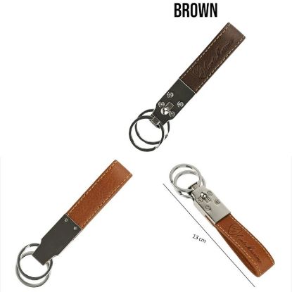 Immagine di PORTACHIAVI UOMO CONTE MASSIMO BROWN 1pz VERA PELLE