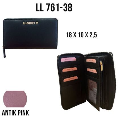 Immagine di PORTAFOGLIO DONNA BIAGIOTTI ANTIK PINK 1pz VERA PELLE
