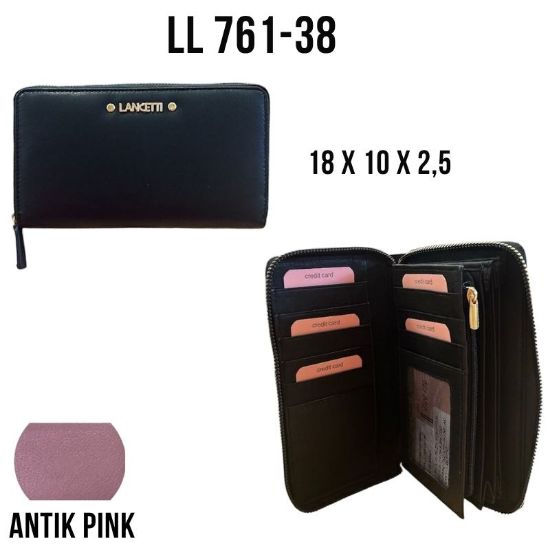 Immagine di PORTAFOGLIO DONNA BIAGIOTTI ANTIK PINK 1pz VERA PELLE