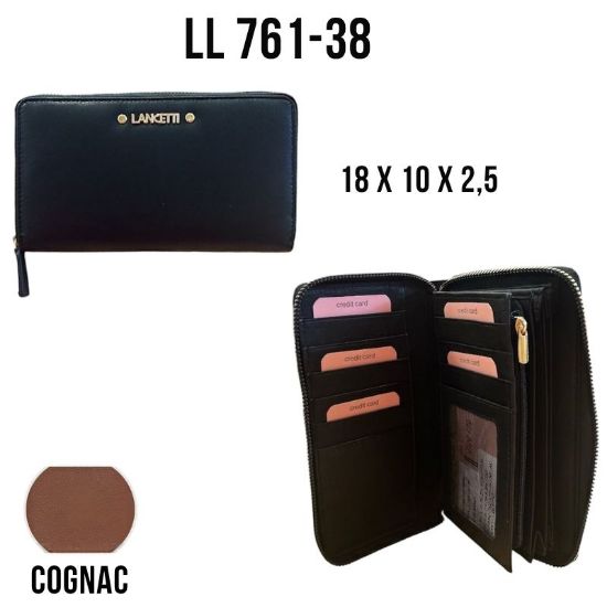 Immagine di PORTAFOGLIO DONNA BIAGIOTTI COGNAC 1pz VERA PELLE