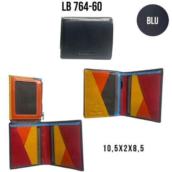Immagine di PORTAFOGLIO UOMO BIAGIOTTI BLU 1pz VERA PELLE