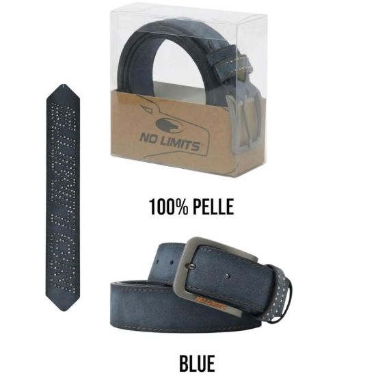 Immagine di CINTURA UOMO NOLIMITS H.3,5cm BLU 1pz SCATOLA REGALO