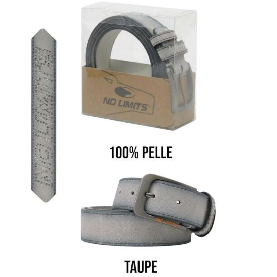 Picture of CINTURA UOMO NOLIMITS H.3,5cm TAUPE 1pz SCATOLA REGALO