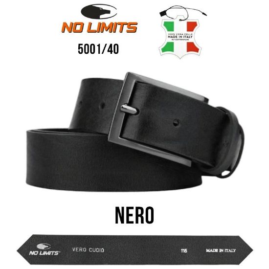 Immagine di CINTURA UOMO NOLIMITS H.4cm NERO 1pz SCATOLA REGALO
