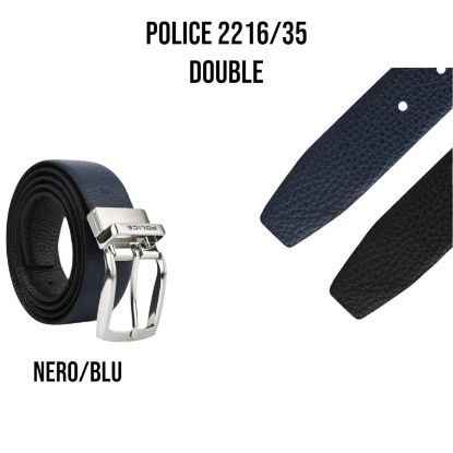 Immagine di CINTURA UOMO POLICE H.3,5cm NERO BLU 1pz SCATOLA REGALO
