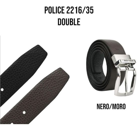 Picture of CINTURA UOMO POLICE H.3,5cm NERO TM 1pz SCATOLA REGALO
