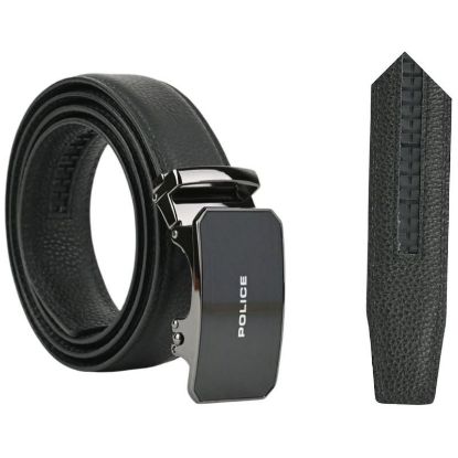 Immagine di CINTURA UOMO POLICE H.3,5cm NERO 1pz SCATOLA REGALO