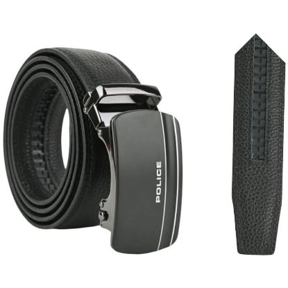 Immagine di CINTURA UOMO POLICE H.3,5cm NERO 1pz SCATOLA REGALO