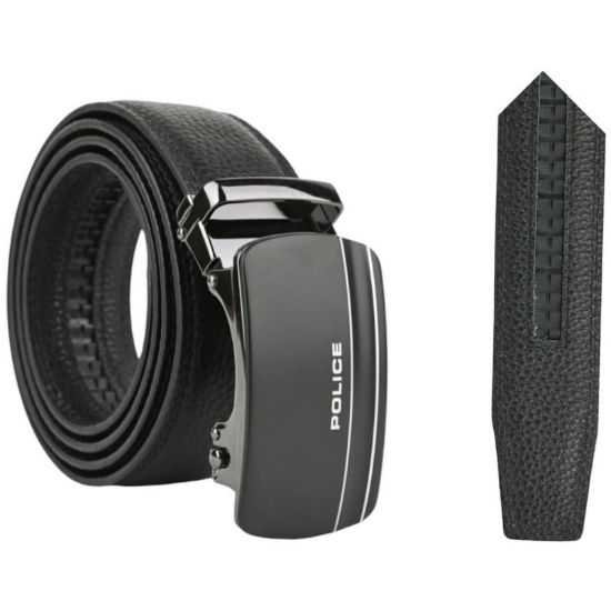 Picture of CINTURA UOMO POLICE H.3,5cm NERO 1pz SCATOLA REGALO