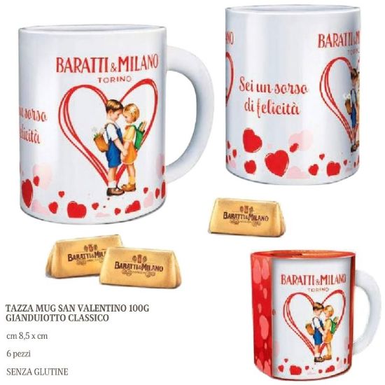 Immagine di BARATTI&MILANO EXPO TAZZA CUORE 6pz 100gr - SAN VALENTINO 2027