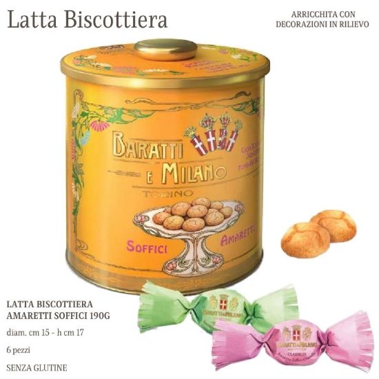 Immagine di BARATTI&MILANO EXPO LATTA BISCOTTIERA 6pz 190gr - SAN VALENTINO 2027