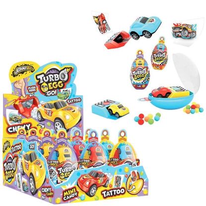 Picture of CARAMELLE TOYS 12pz JOHNY BEE TURBO EGG 18g