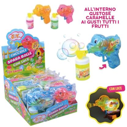 Picture of CARAMELLE TOYS 12pz JOYGUM CUCCIOLI SPARA BOLLE DI SAPONE
