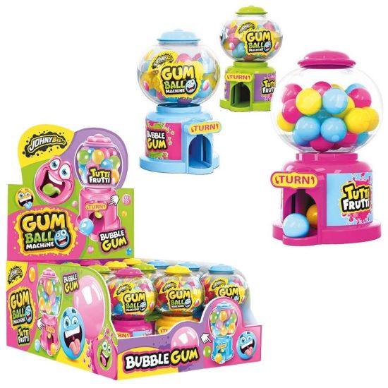 Immagine di CARAMELLE TOYS 12pz JOHNY BEE GUM BALL MACHINE 30g