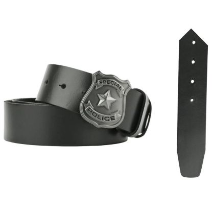 Immagine di CINTURA UOMO POLICE H.3,5cm NERO 1pz SCATOLA REGALO