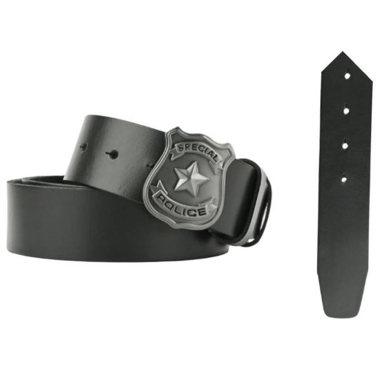 Immagine di CINTURA UOMO POLICE H.3,5cm NERO 1pz SCATOLA REGALO